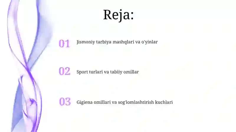 Jismoniy tarbiya mashqlari va o'yinlar 2