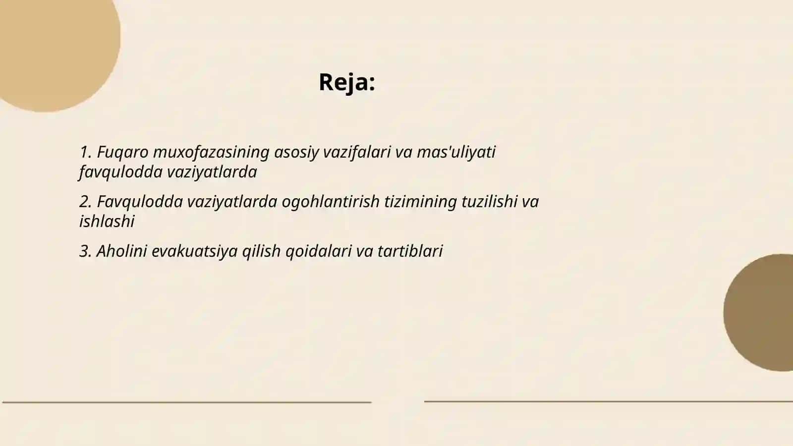 Fuqaro Muxofazasining Vazifalari favqulodda vaziyatlarda 2