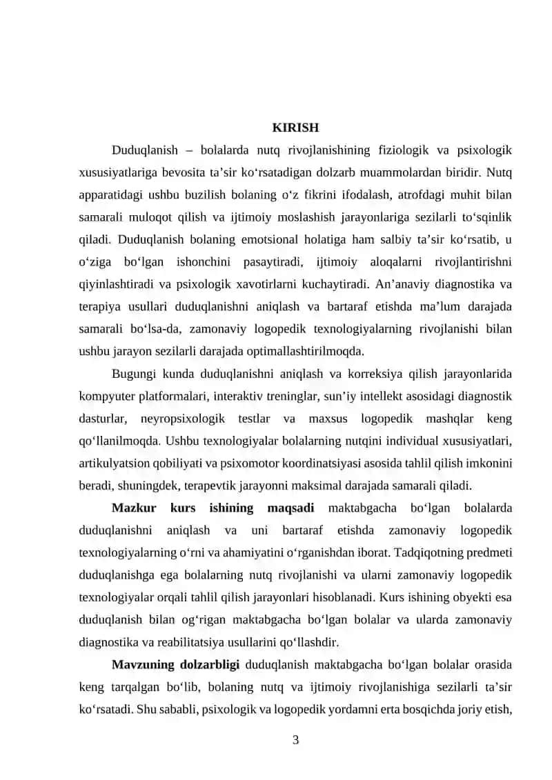 DUDUQLANISHNI BARTARAF ETISHDA ZAMONAVIY LOGOPEDIK TEXNOLOGIYALARDAN FOYDALANISH 2