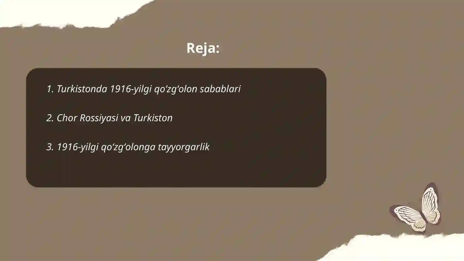 Turkistonda 1916- yilgi qoʻzgʻolonning boshlanishi 2