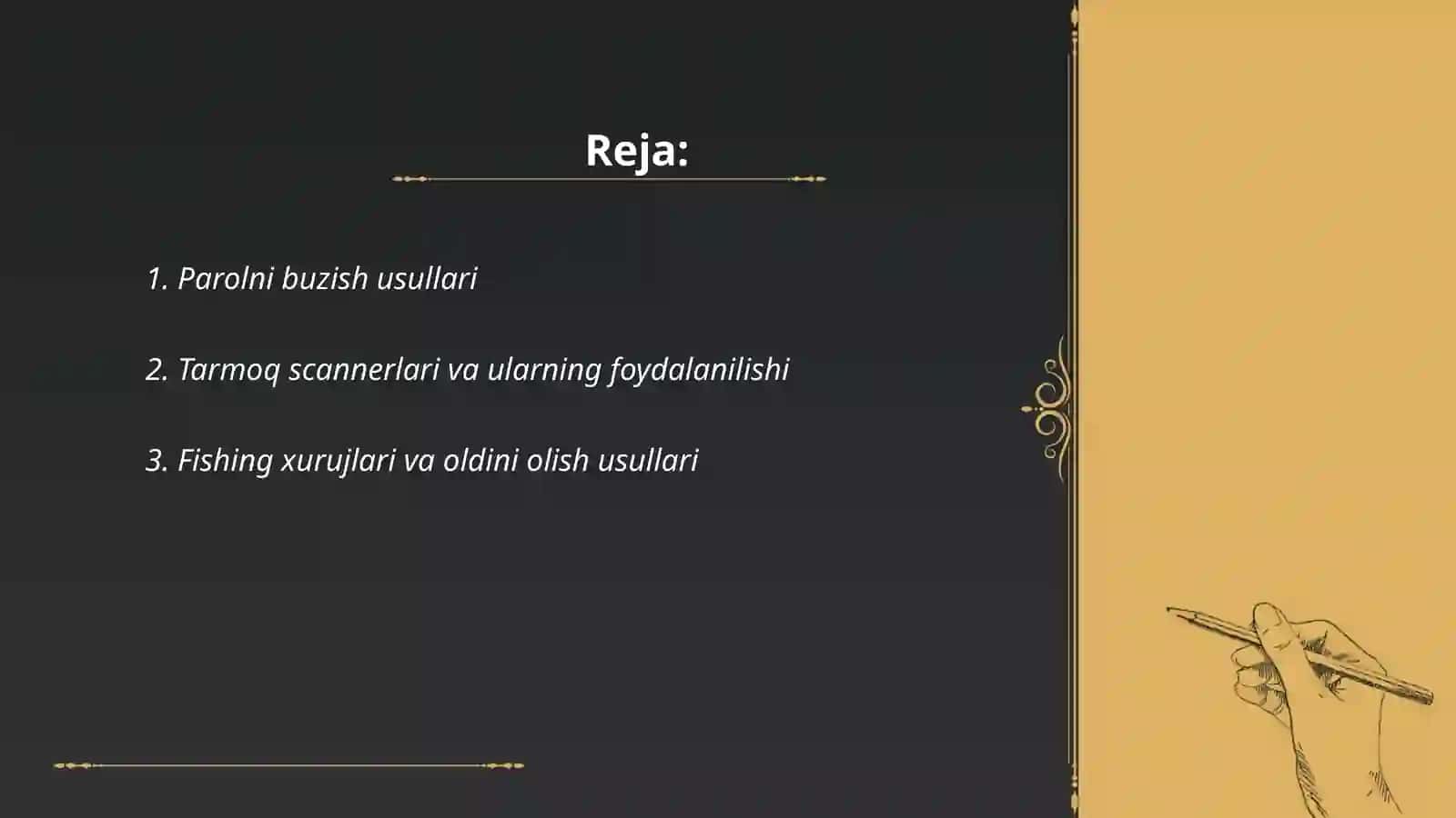 Parolni buzish usullari 2