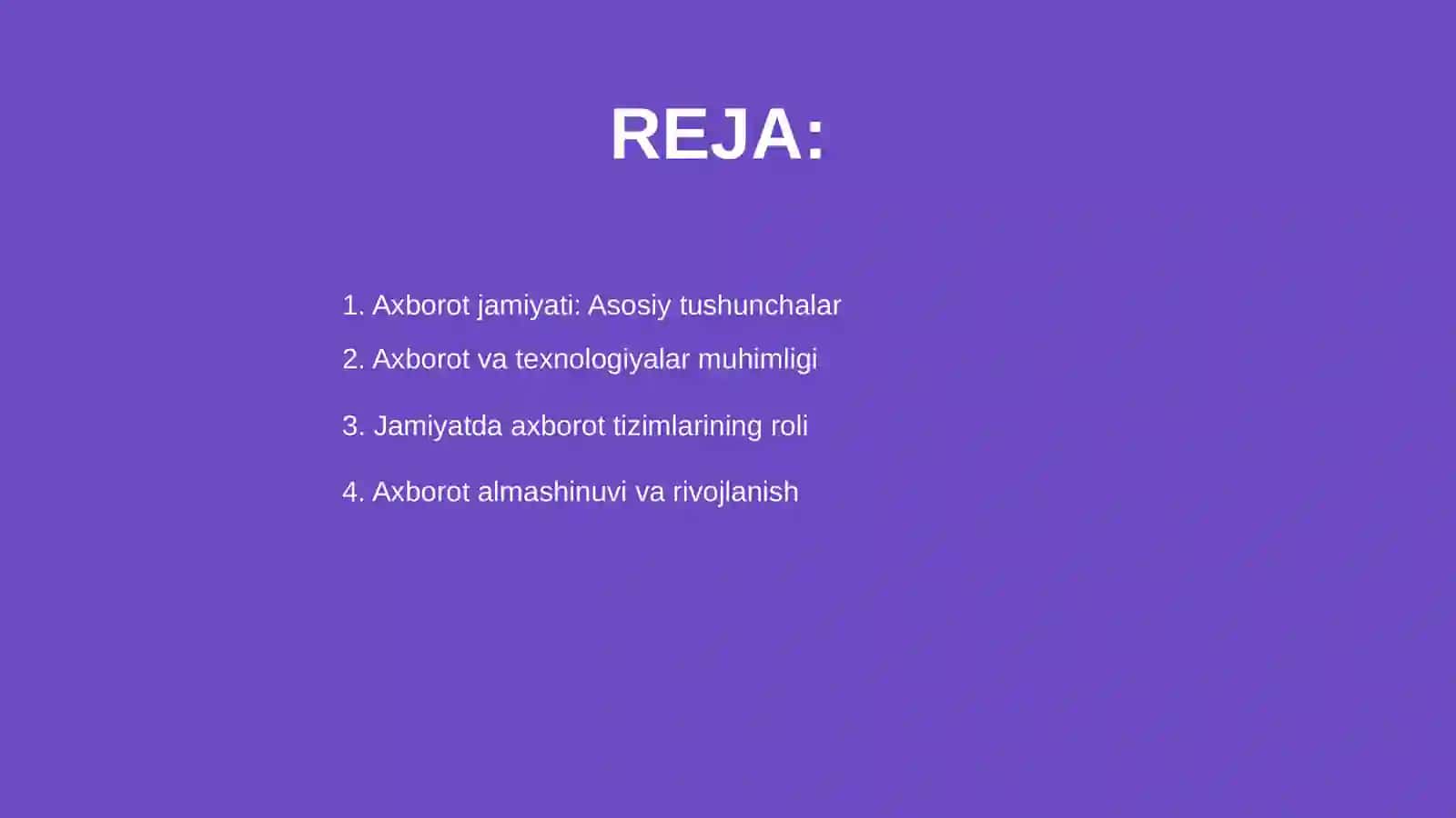 Axborotni jamiyatda tutgan o’rni 2