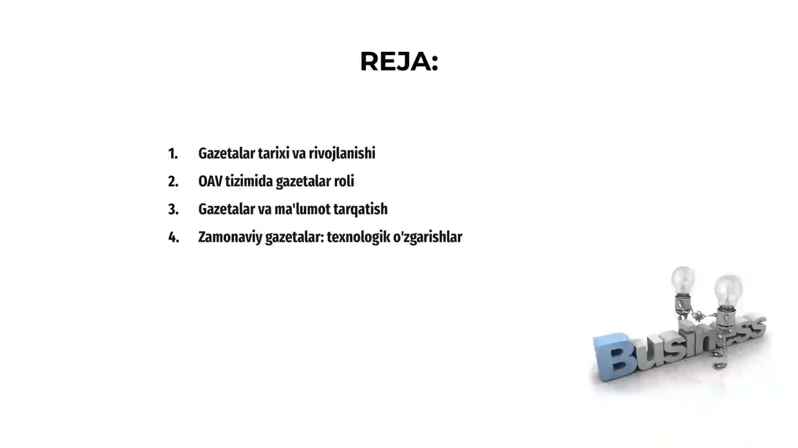 Gazeta va uning OAV tizimidagi oʻrni 2
