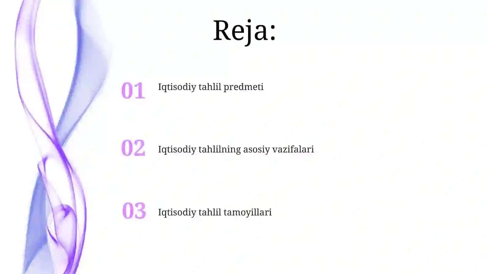Iqtisodiy tahlilning predmeti, asosiy vazifalari va tamoyillari 2