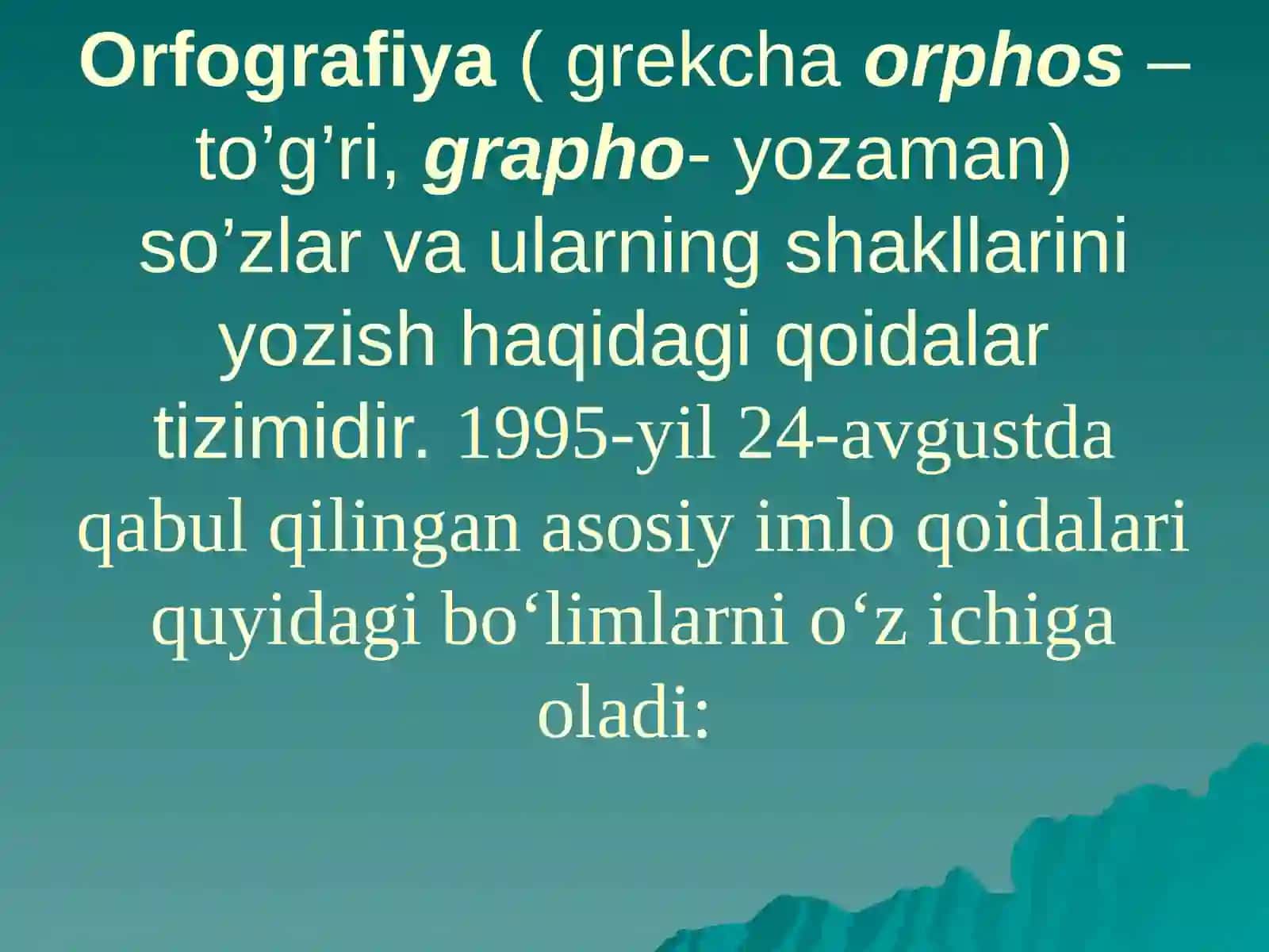 ORFOGRAFIYA VA ORFOEPIYA 2