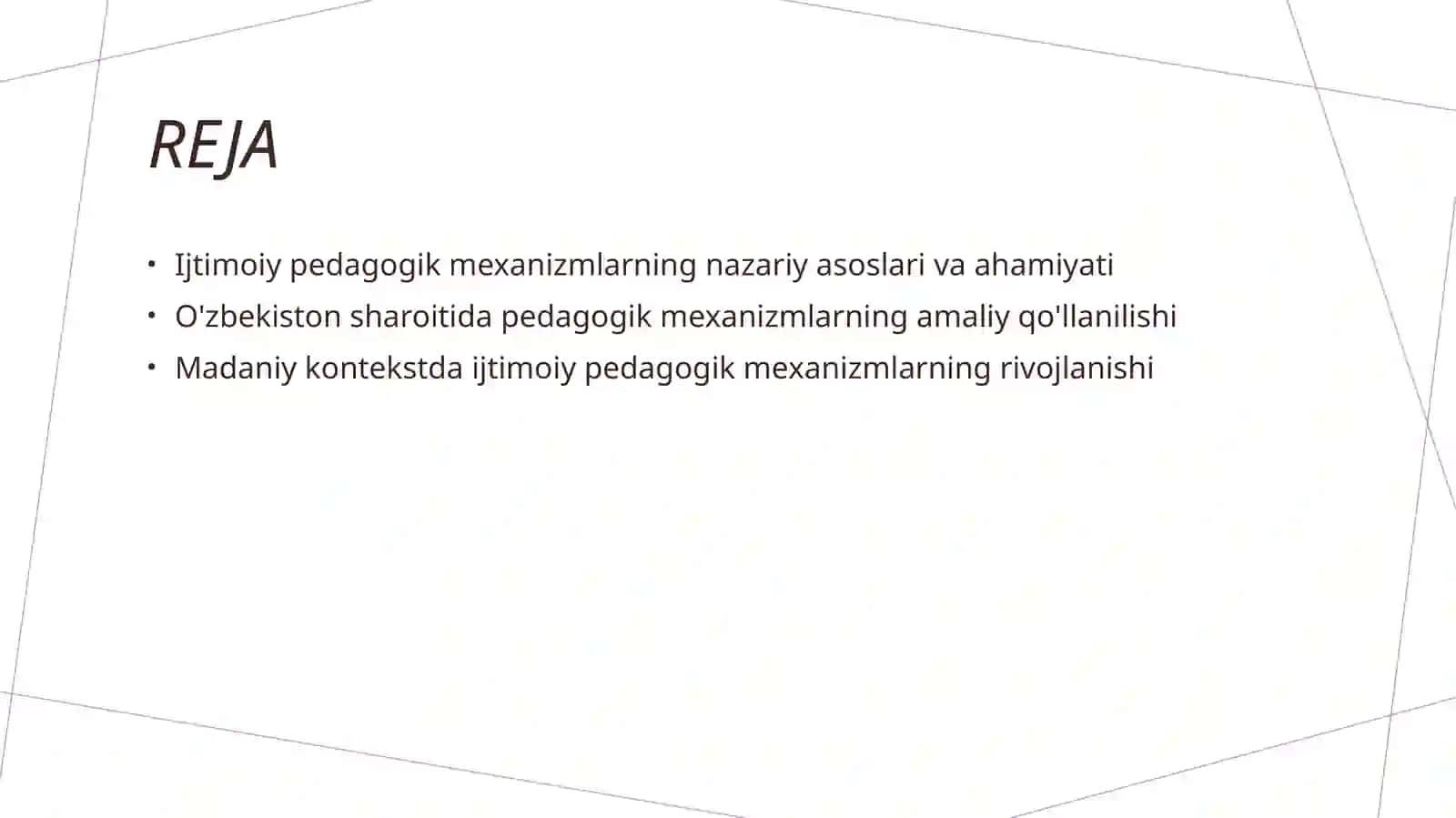 Ijtimoiy pedagogik mexanizmlar 2