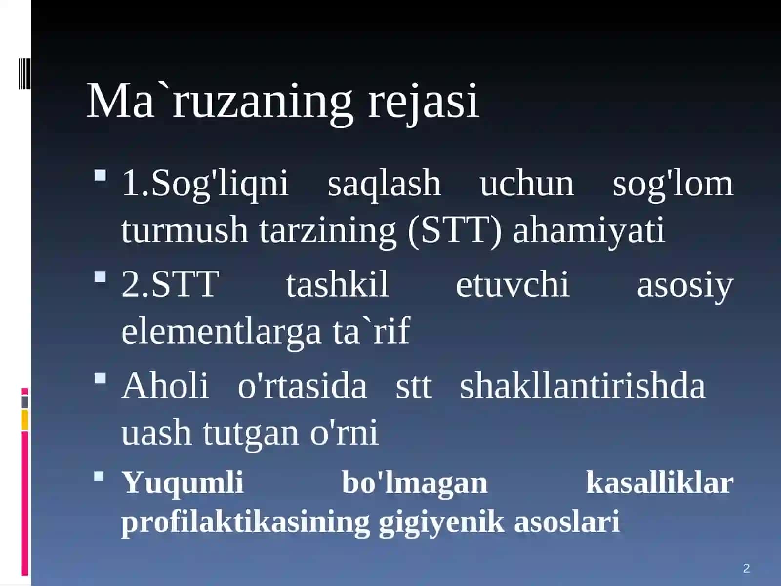 Yuqumlibo'lmagankasalliklarprofilaktikasininggigiyenikasoslari 2