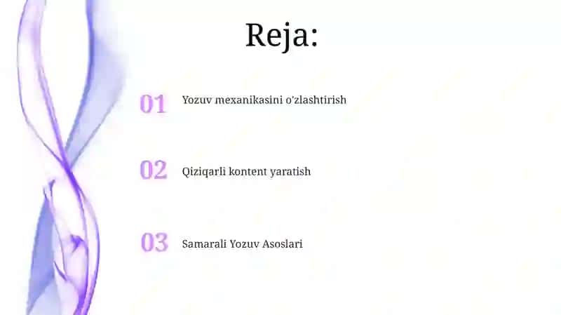 Samarali Yozuv Asoslari 2