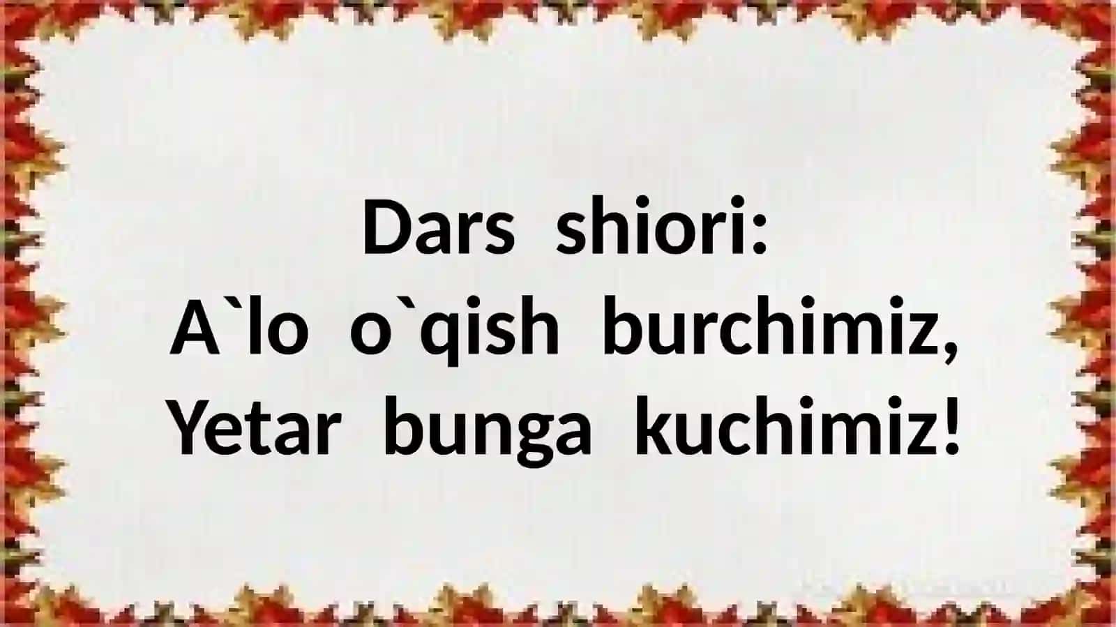 3-sinf Ona tili va o'qish fanidan Qo'rqoq bug'u mavzuda dars ishlanma 2