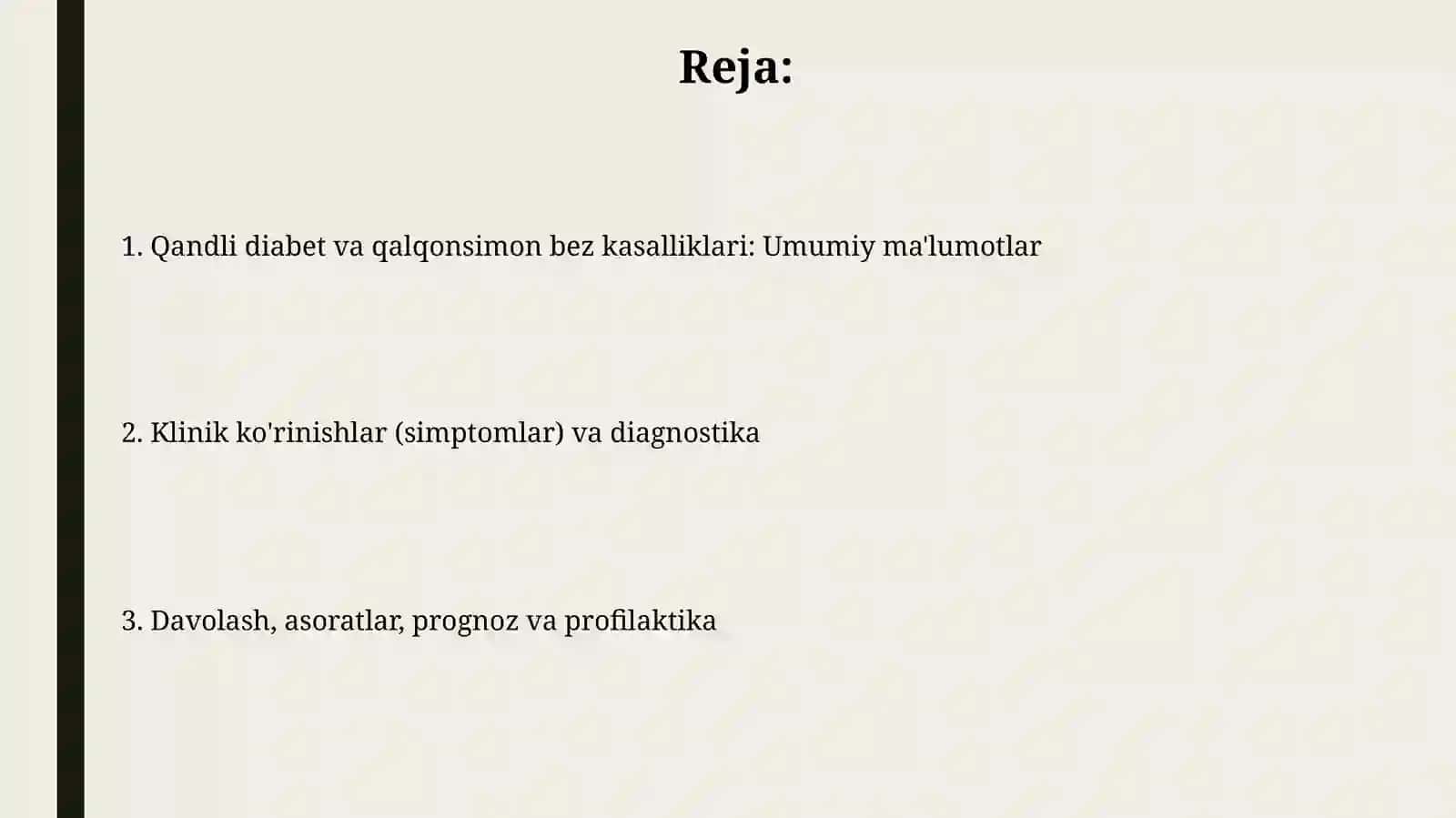 Qandli diabet va qalqonsimon bez kasalliklari: Umumiy ma'lumotlar 2