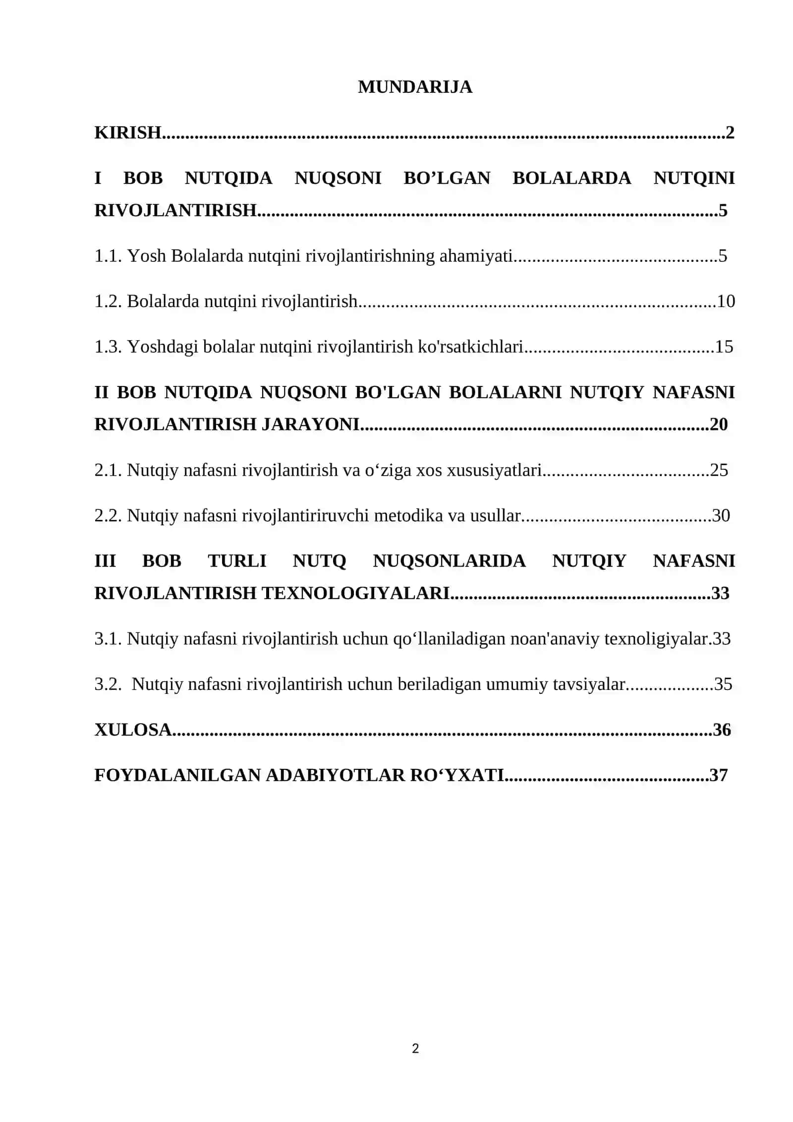 Nutqida nuqsoni bo'lgan bolalar nafasini rivojlantirish texnologiyalari 2