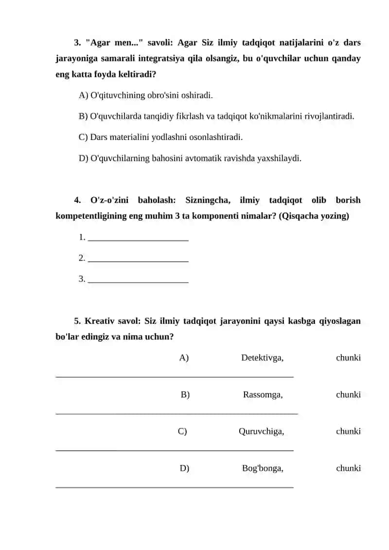 Ilmiy tadqiqot olib borish kompetentligi 2