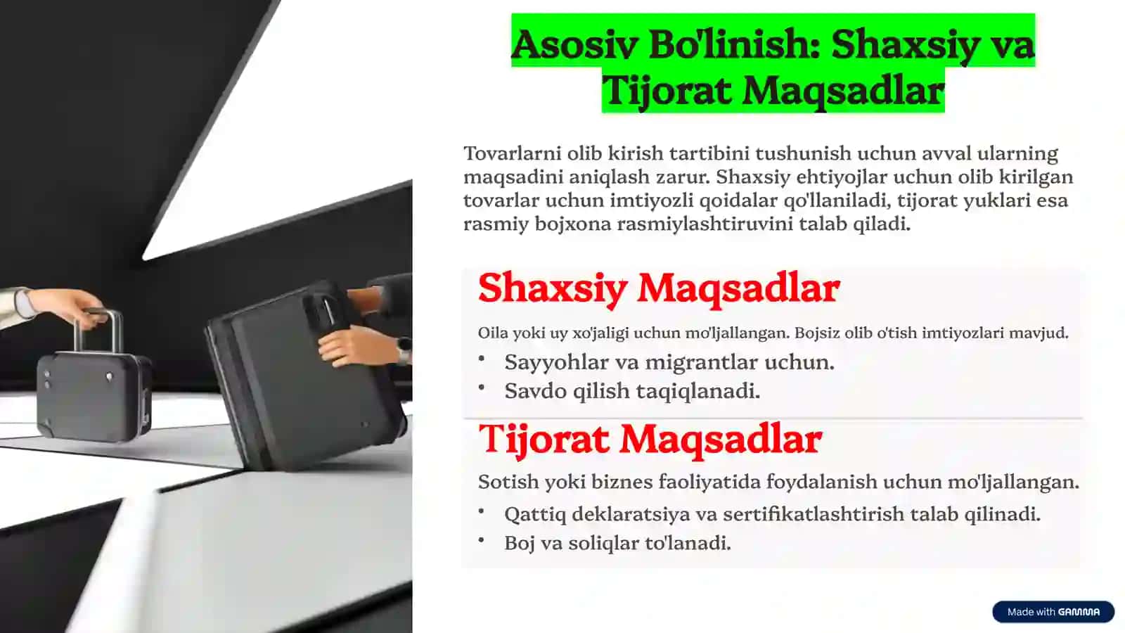 O'zbekistonga tovarlarni olib kirish 2