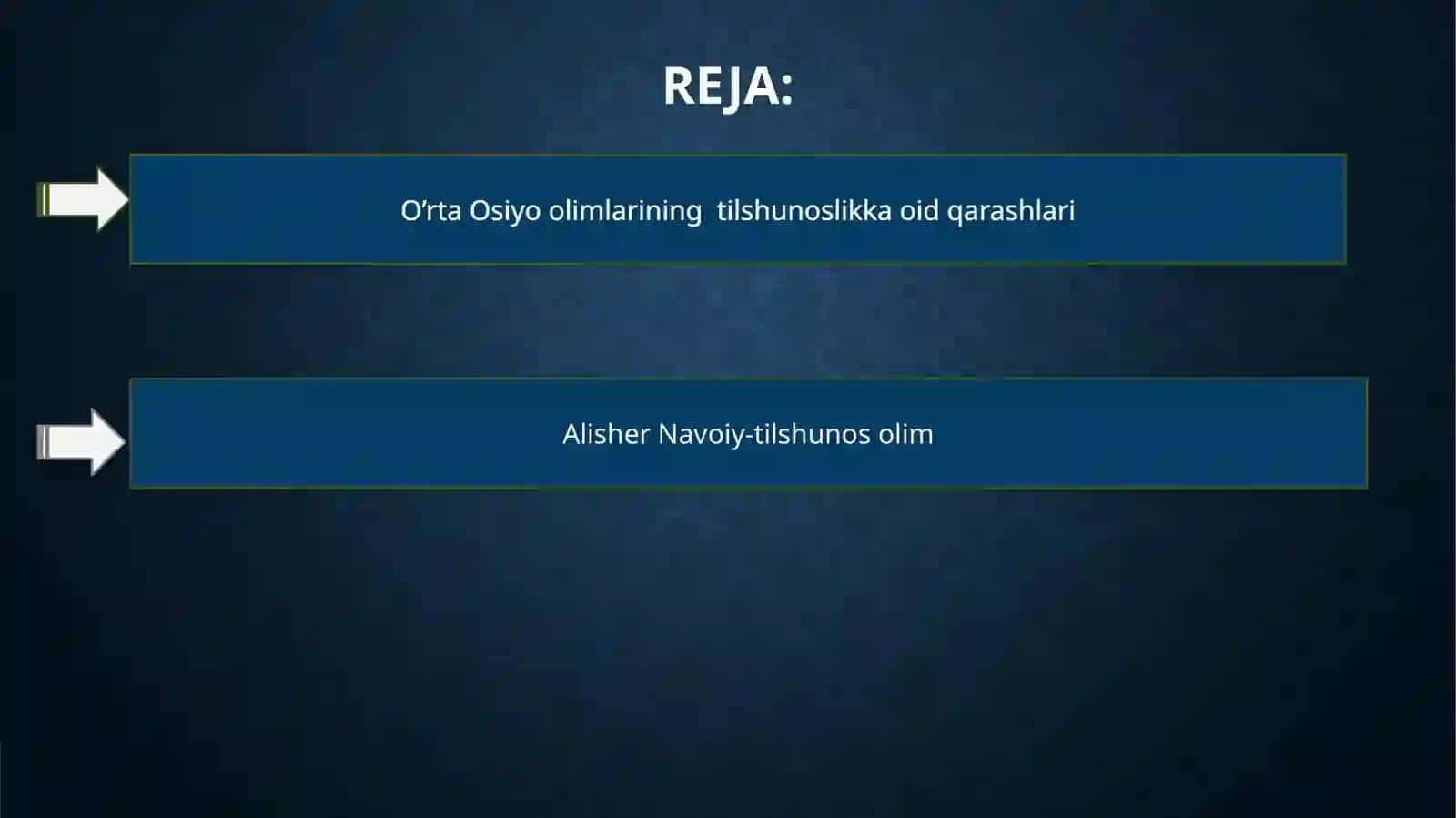 O’rta osiyoda tilshunoslikning rivojlanishi 2