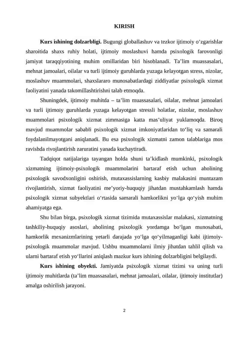PSIXOLOGIK XIZMATNING IJTIMOIY -PSIXOLOGIK MUAMMOLARI 2