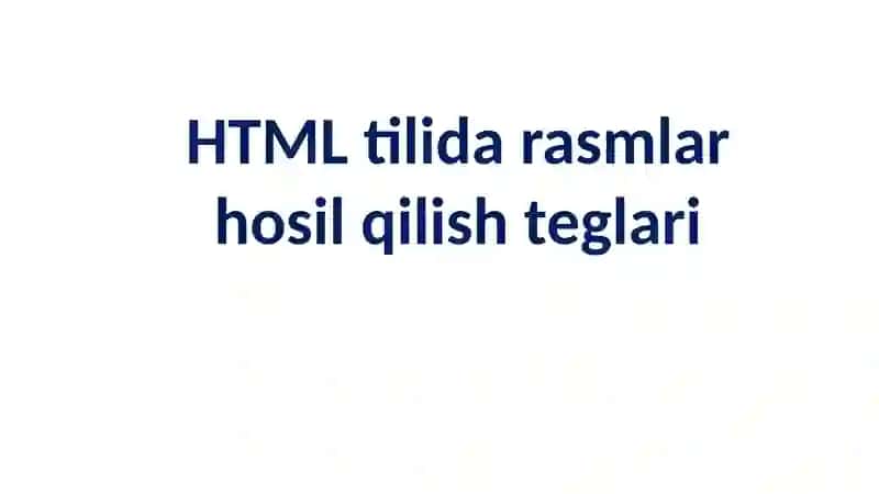 HTMLda Rasmlarni Ishlatish: To'liq Qo'llanma 2