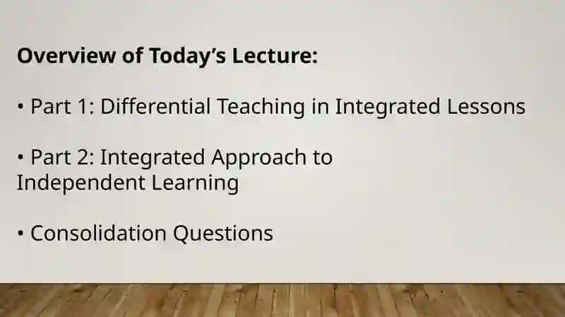 Differential Teaching: Working with Lower- and Higher-Level Learners in an Integrated Lesson 2