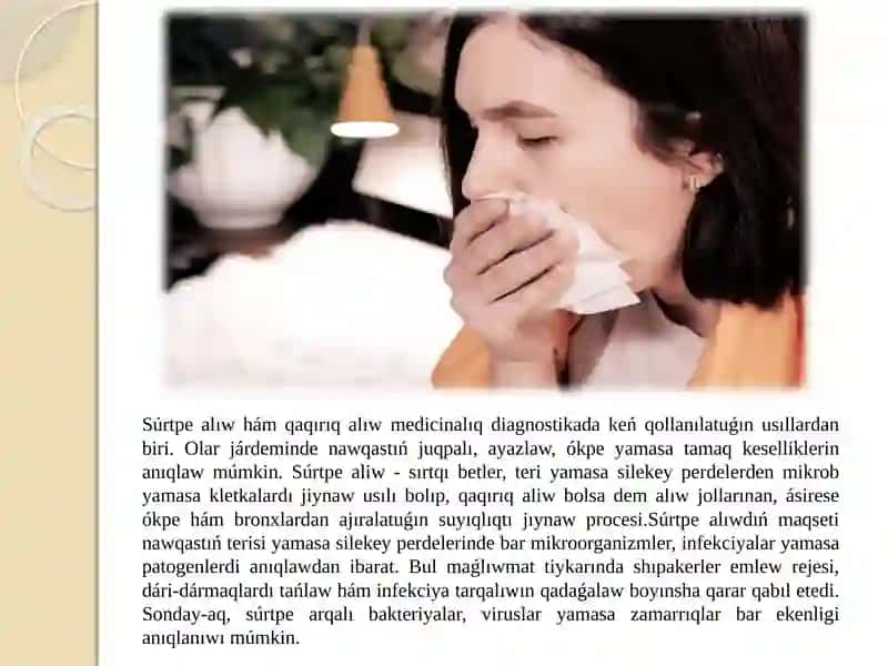 Súrtpe aliw ham qaqiriq aliwga korsetpeler, maqseti ham jiynaw usillari 2