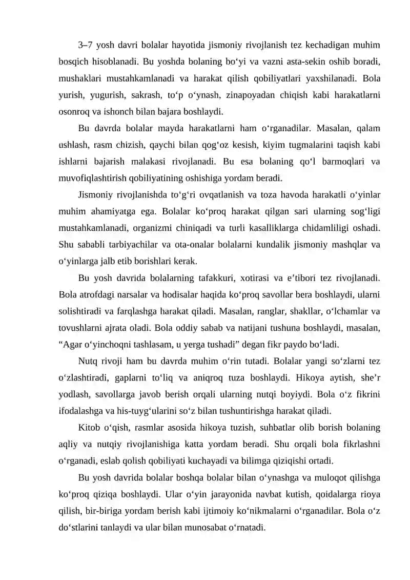 3–7 yoshgacha bo‘lgan bolalarning rivojlanish 2