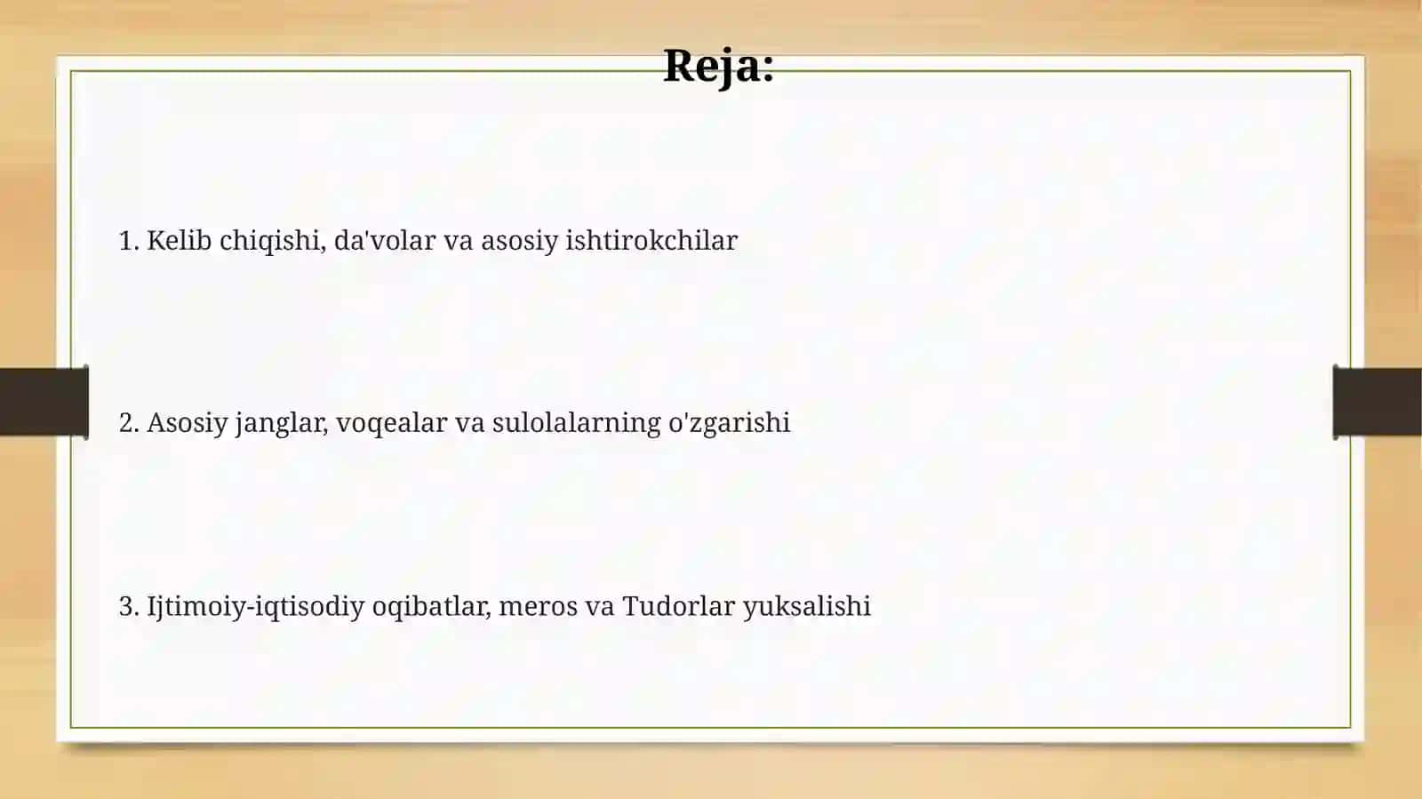 Angliyada "Qizil va Oq gullar urushi" 2