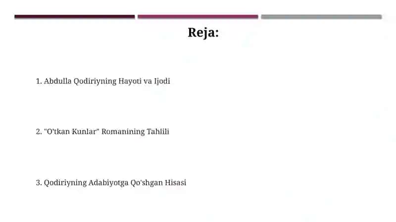 Abdulla Qodiriyning Hayoti va Ijodi 2