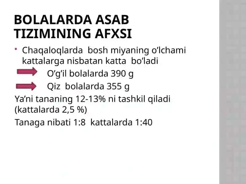 ASAB TIZIMINING ANATOMO-FIZIOLOGIK XUSUSIYATLARI 2
