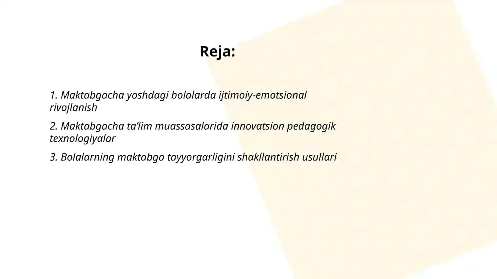 Maktabgacha tarbiya yoshiga doir tadqiqotlar 2