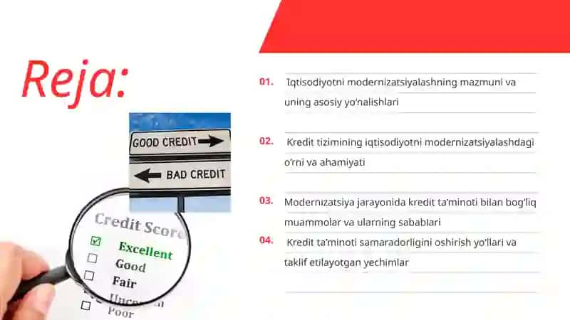 Iqtisodiyotni modernizatsiyalash 2