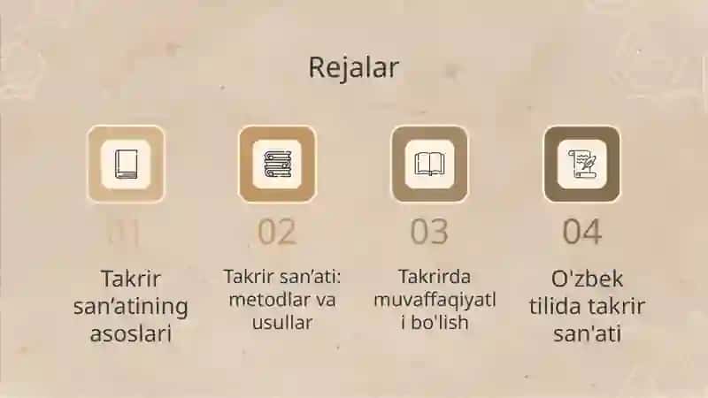 Takrir (takror) san’ati 2