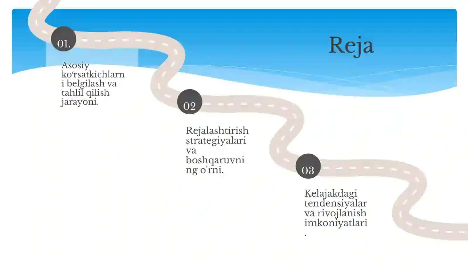 Boshqaruv hisobida asosiy koʻrsatkichlarni rejalashtirish va boshqarish 2
