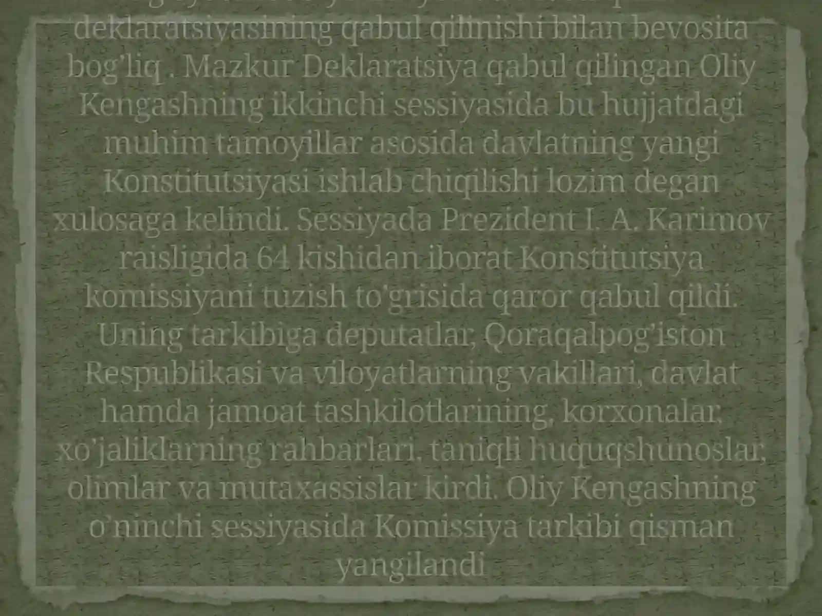O'zbekiston Konstitutsiyasi 2