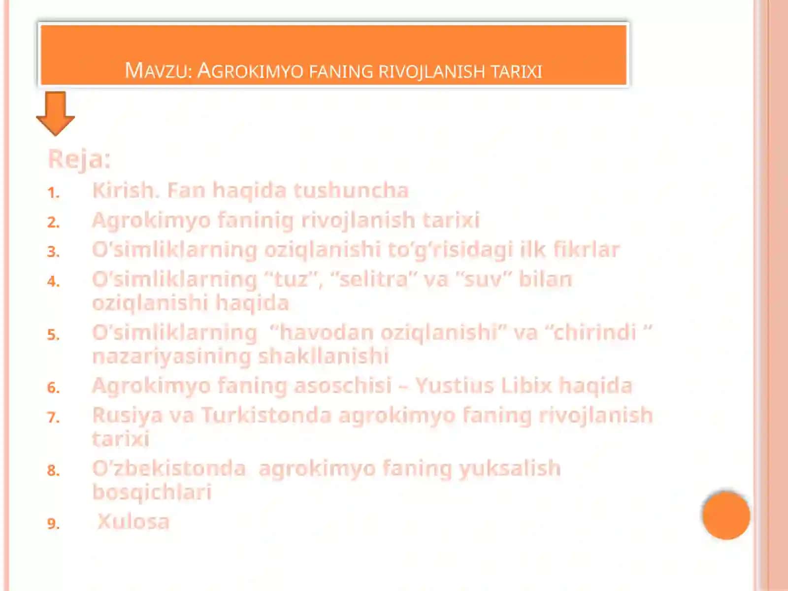 Agrokimyo faning rivojlanish tarixi 2