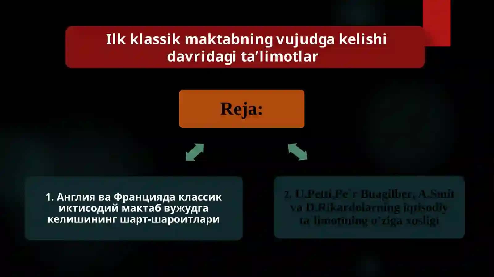 Angliya va Fransiya klassik maktabning shakllanishi 2