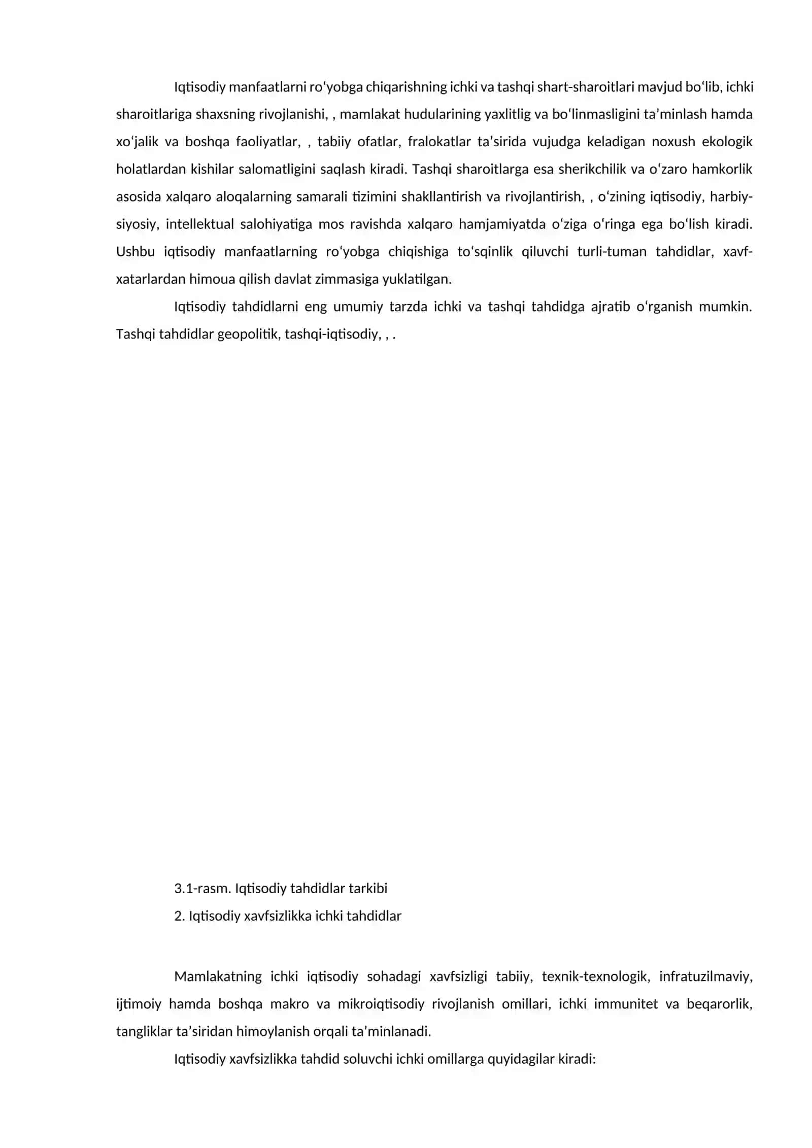 IQTISODIY XAVFSIZLIKKA TAHDIDLAR 2