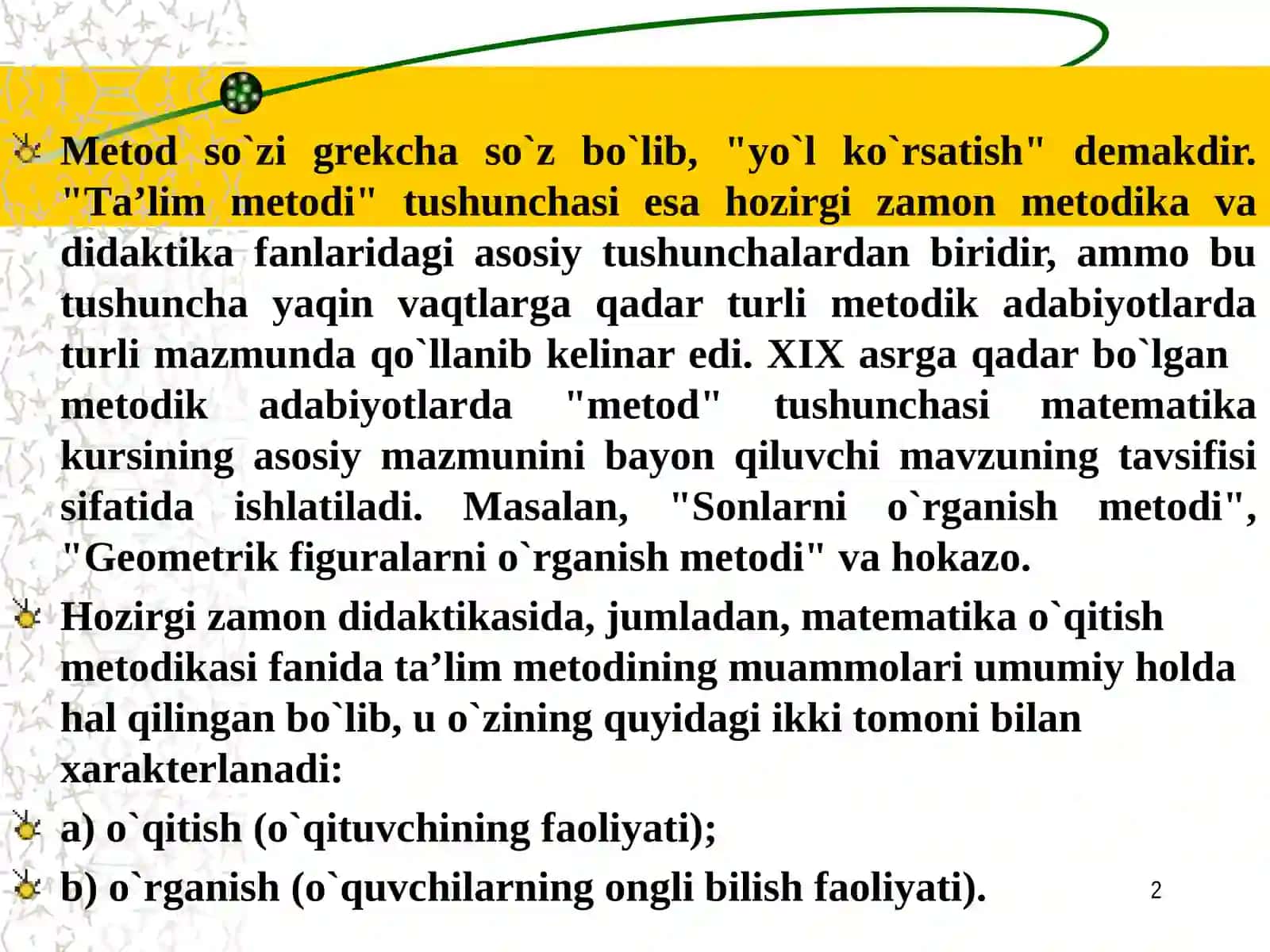 Mаtеmаtikа o`qitishdаgi ilmiy izlаnish mеtоdlаri 2
