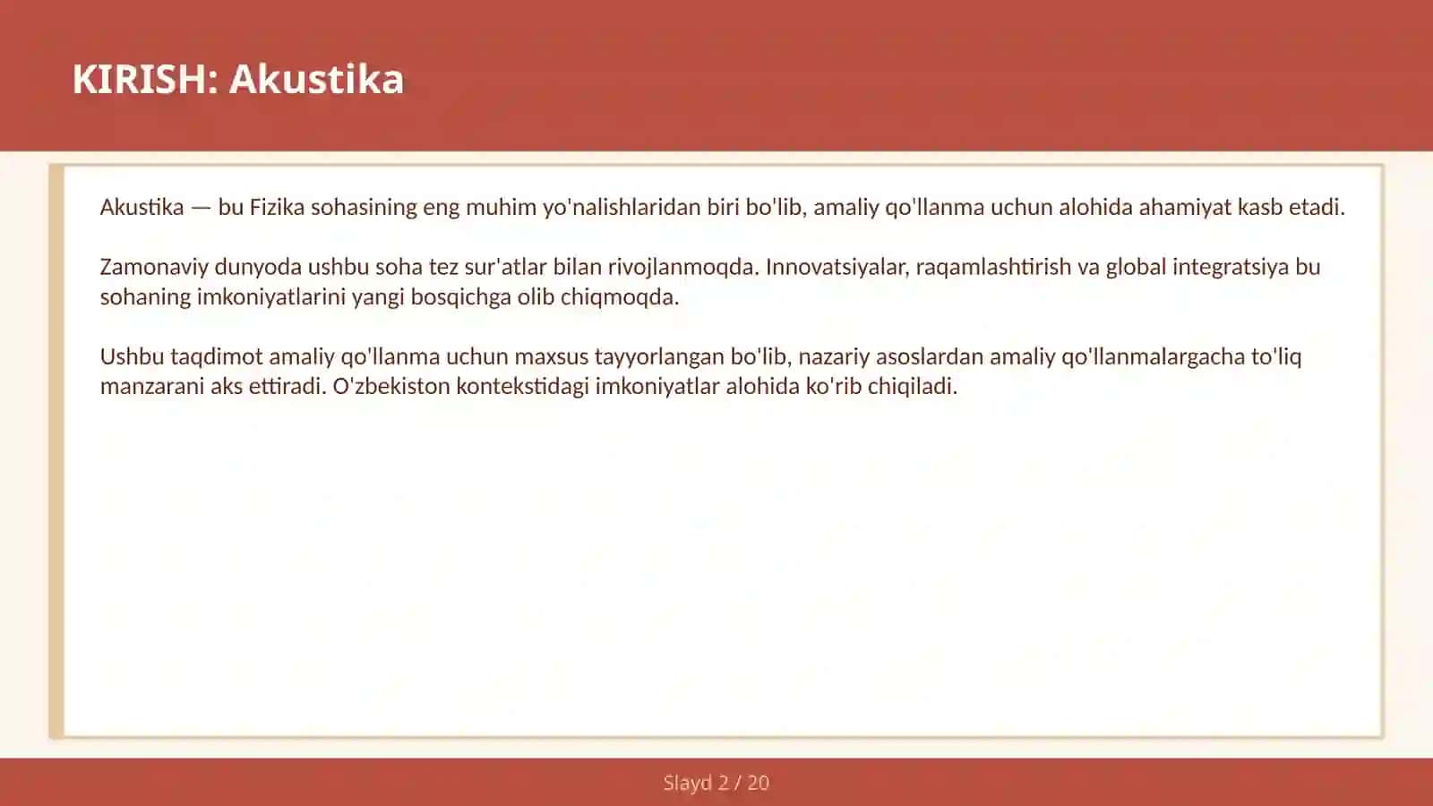 Akustika 2