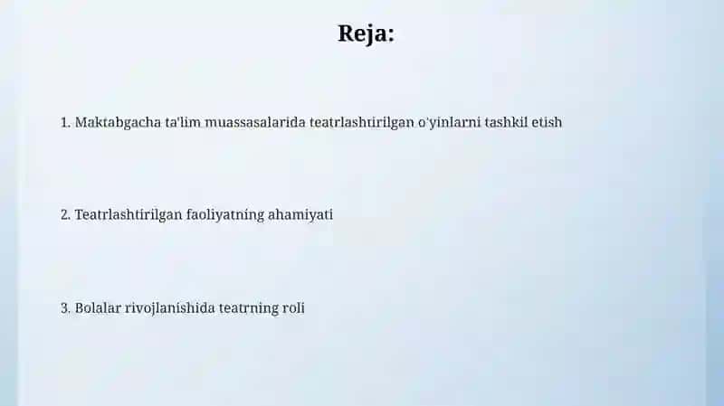 Teatrlashtirilgan faoliyatning ahamiyati 2