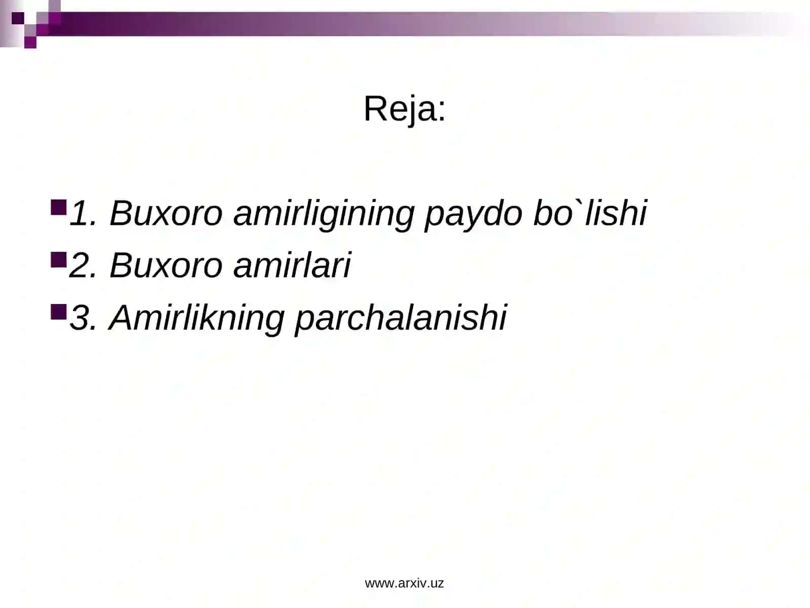 Buxoro amirligi 2