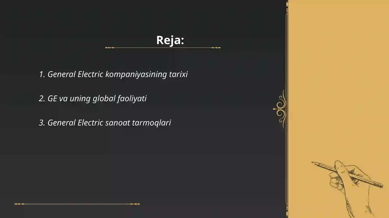 General Electric (GE) (Keng qamrovli sanoat) 2