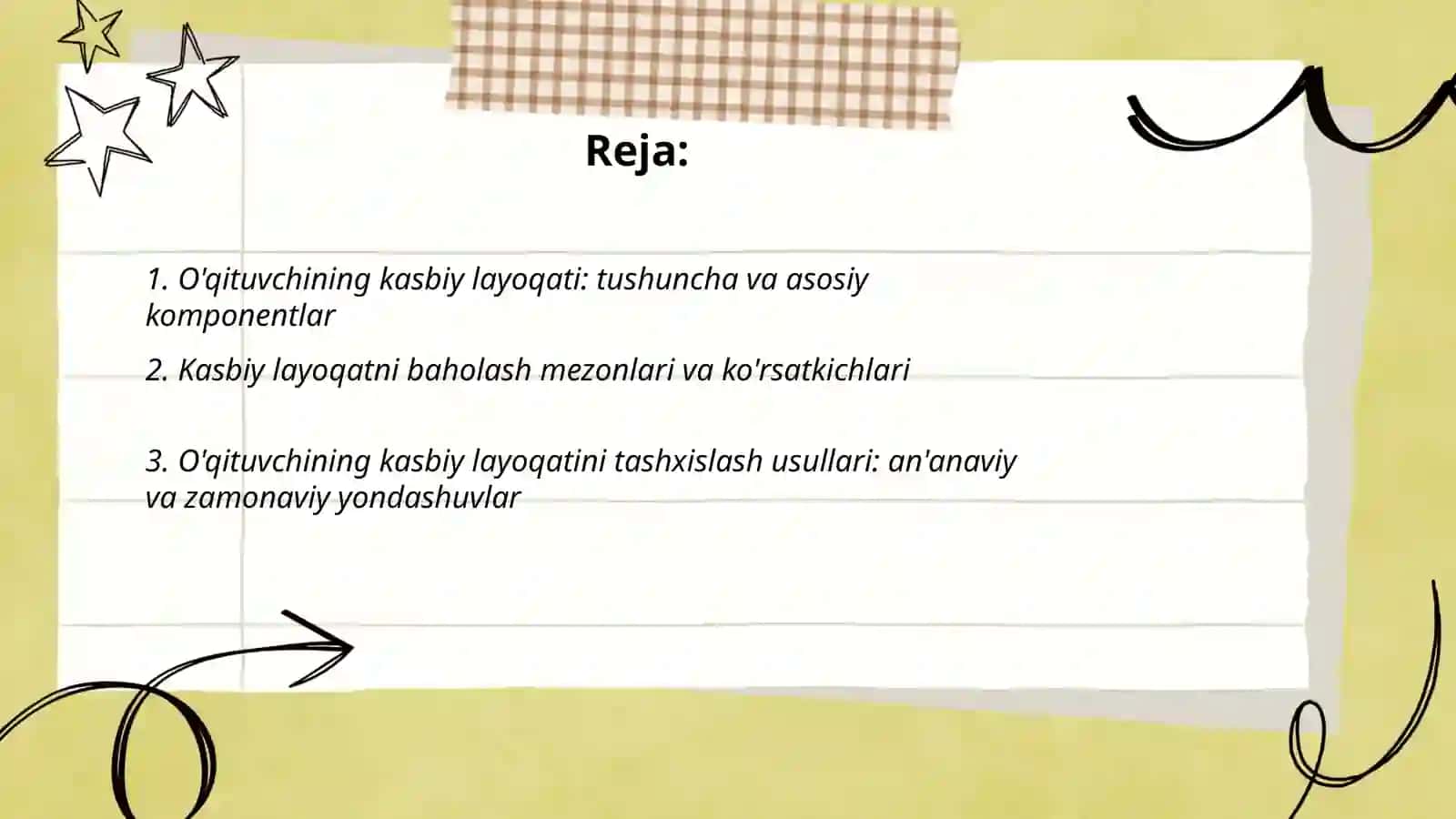 O'qituvchining kasbiy layoqati va uni tashxislash muammolari 2