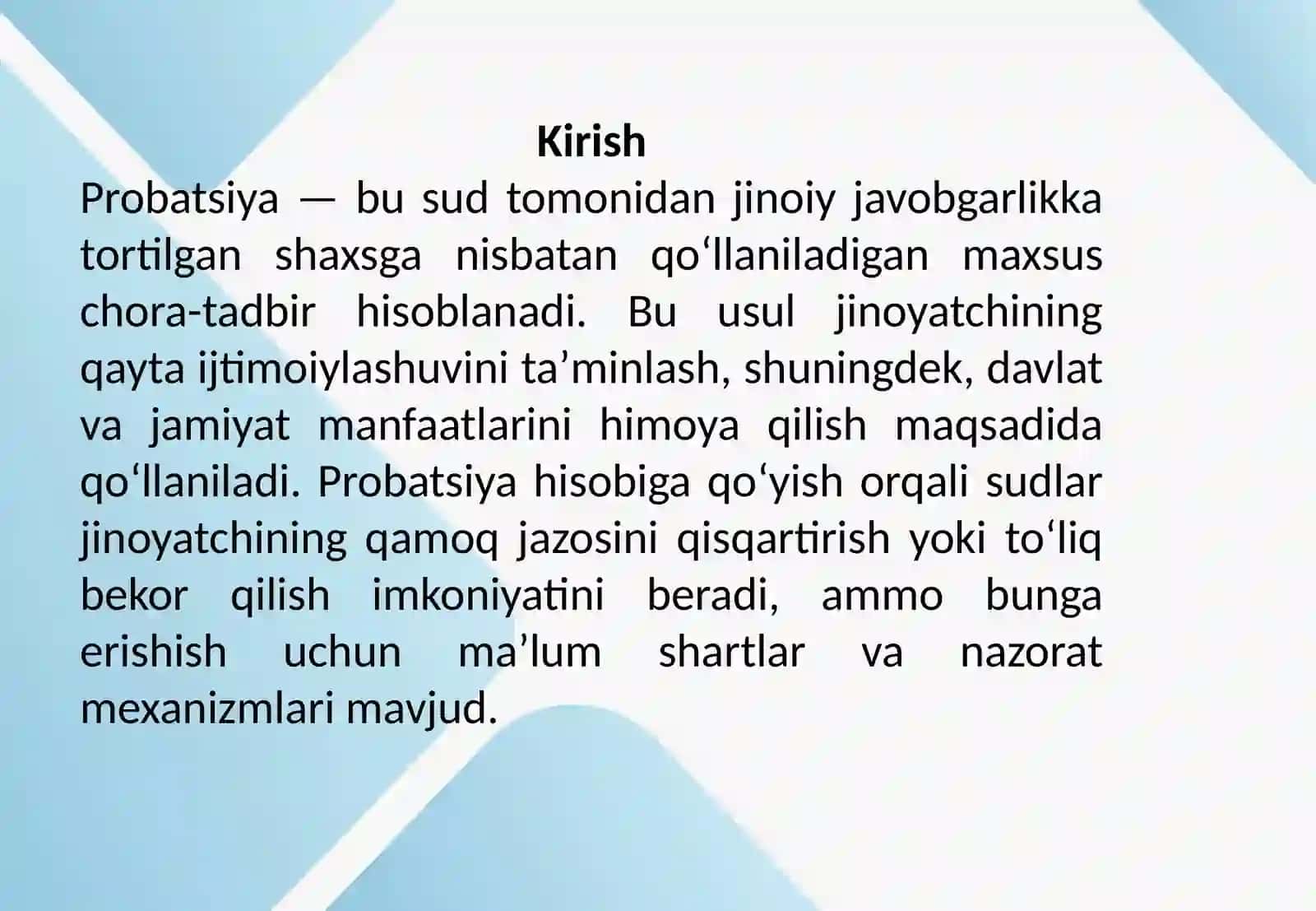 Prabatsiya nazoratidagi shaxslarni ijtimoiy moslashtirish 2