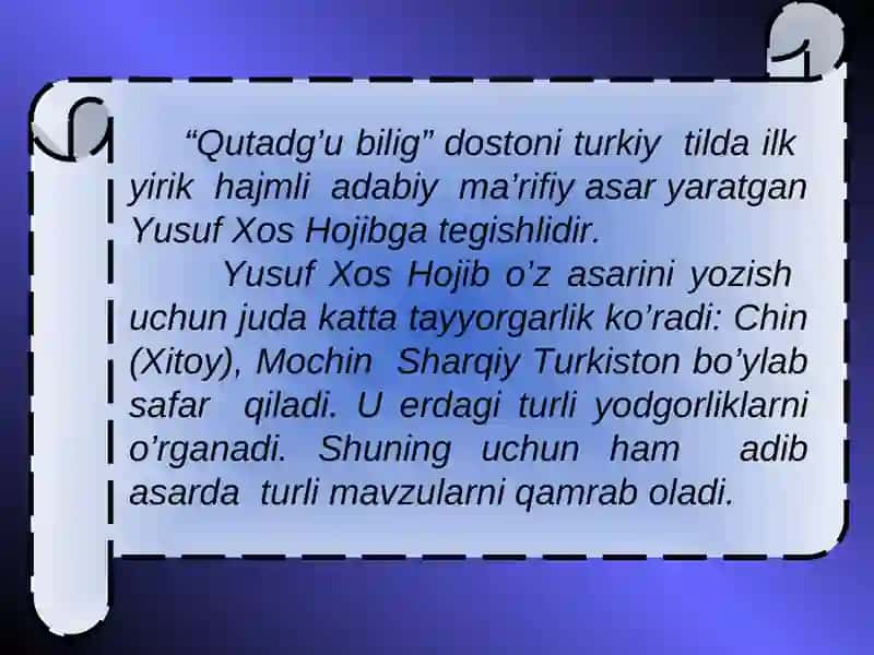 Qutadg’u bilig 2