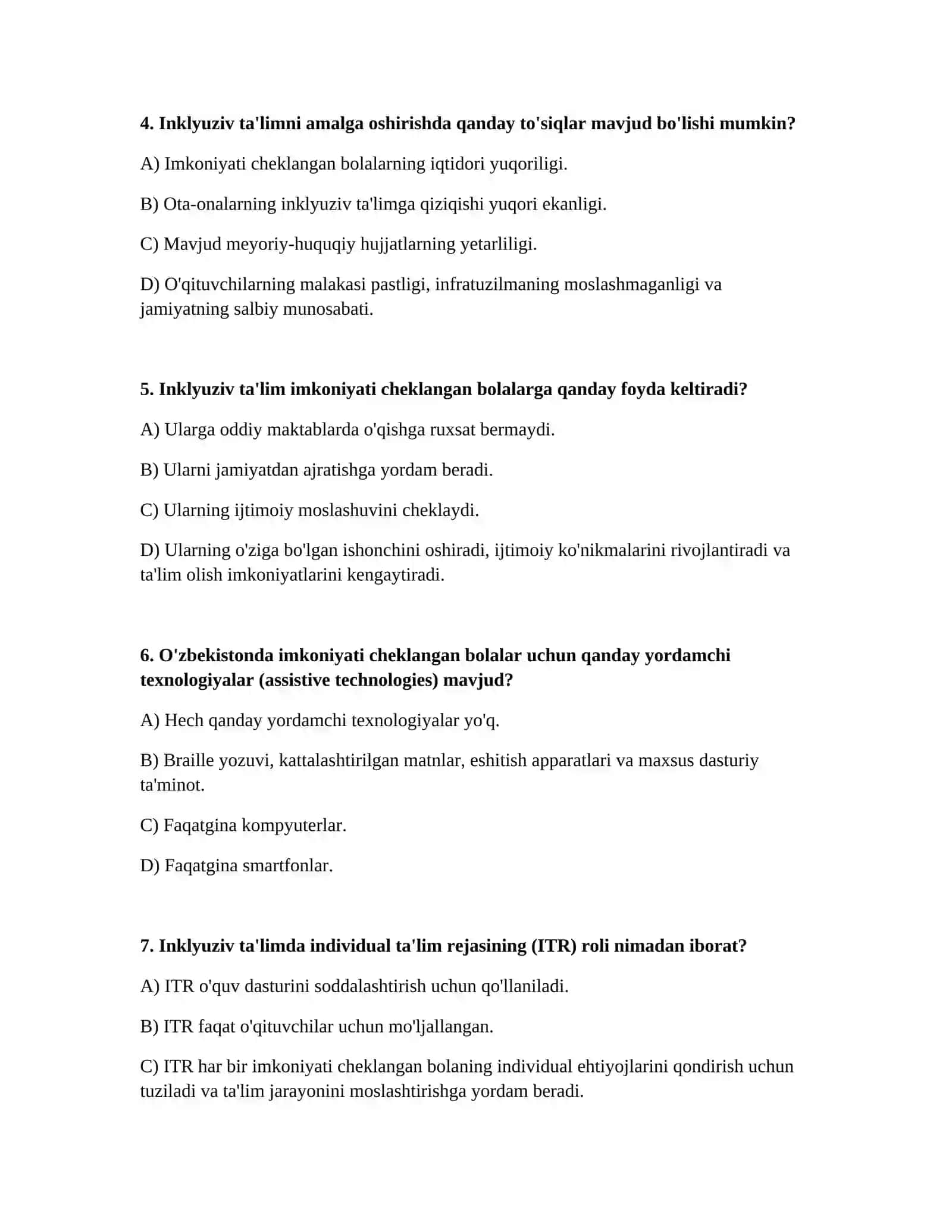 Oʻzbekistonda imkoniycha cheklangan bolalar uchun inklyuziv ta'lim 2