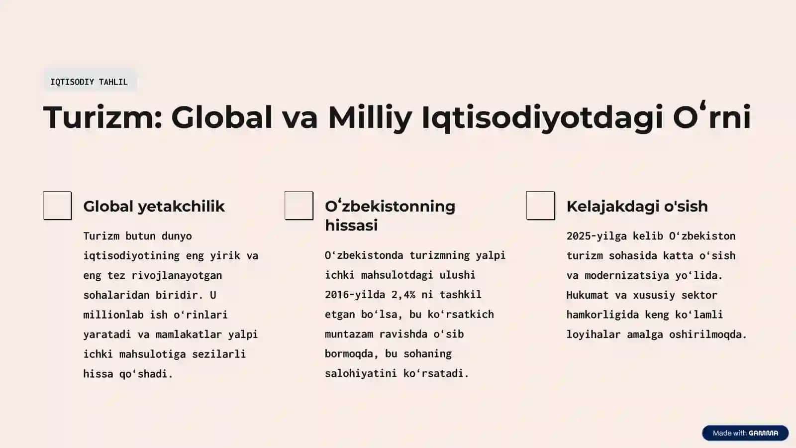 Turistik xizmat bozorining xususiyatlari 2