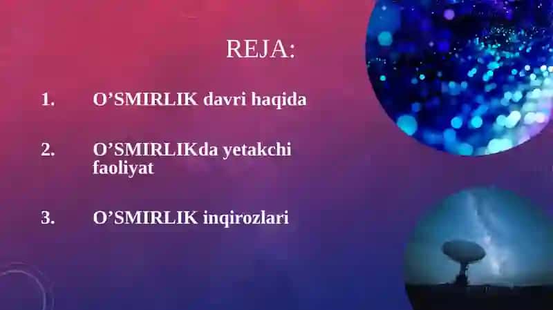 O’smirlik davri 2