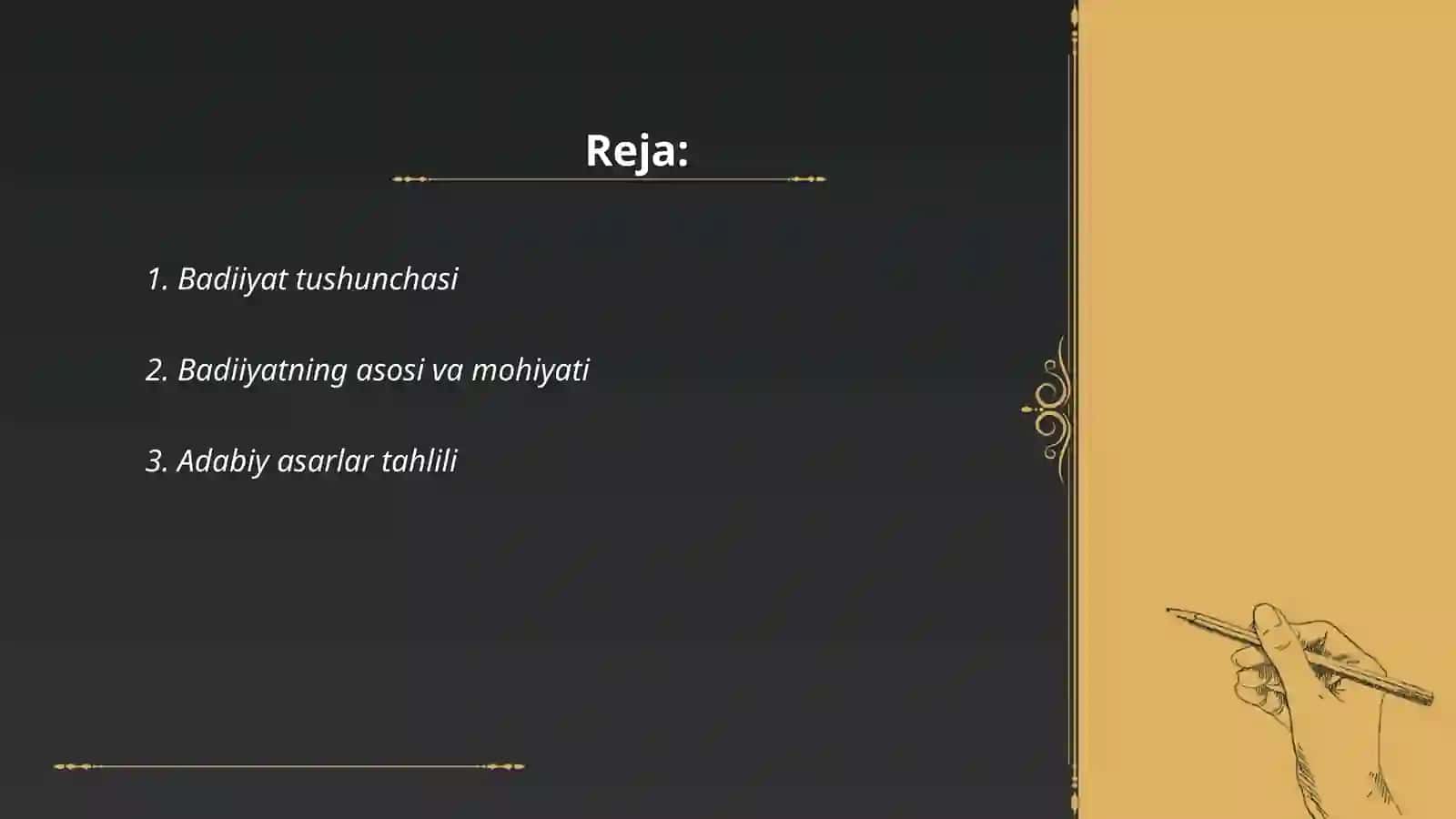 No'mon Rahimjonovning batiiyat bosh mezoni kitobini o'qib o'rganish 2