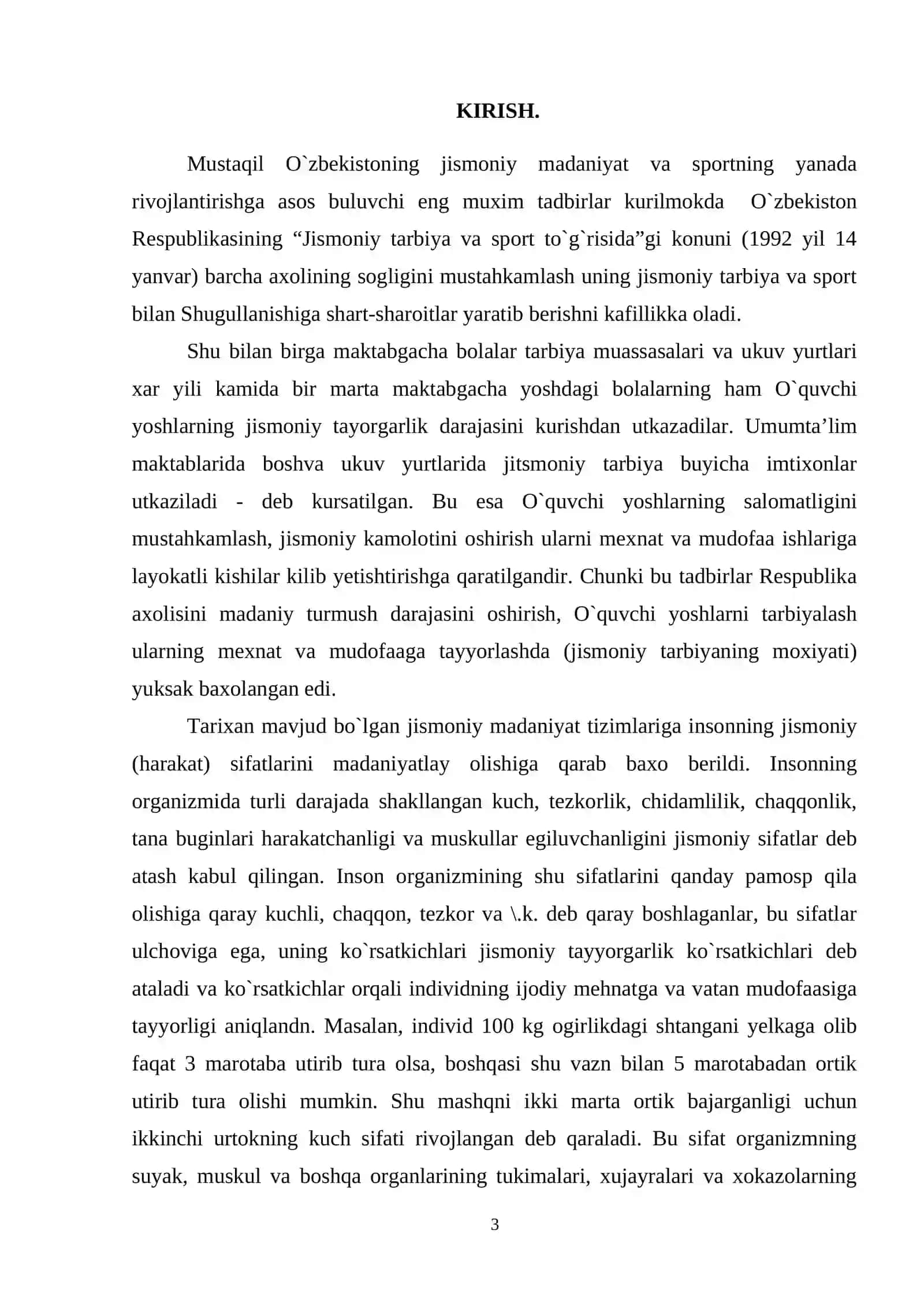 SPORT TRENOVKASINING QONUNIYATLARI VA ULARNING O`ZARO ALOQADORLIGI 2