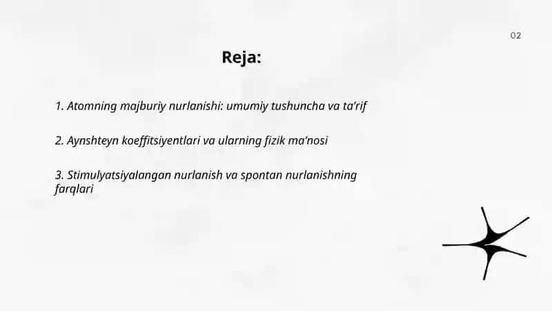 Atomning majburiy nurlanishi 2