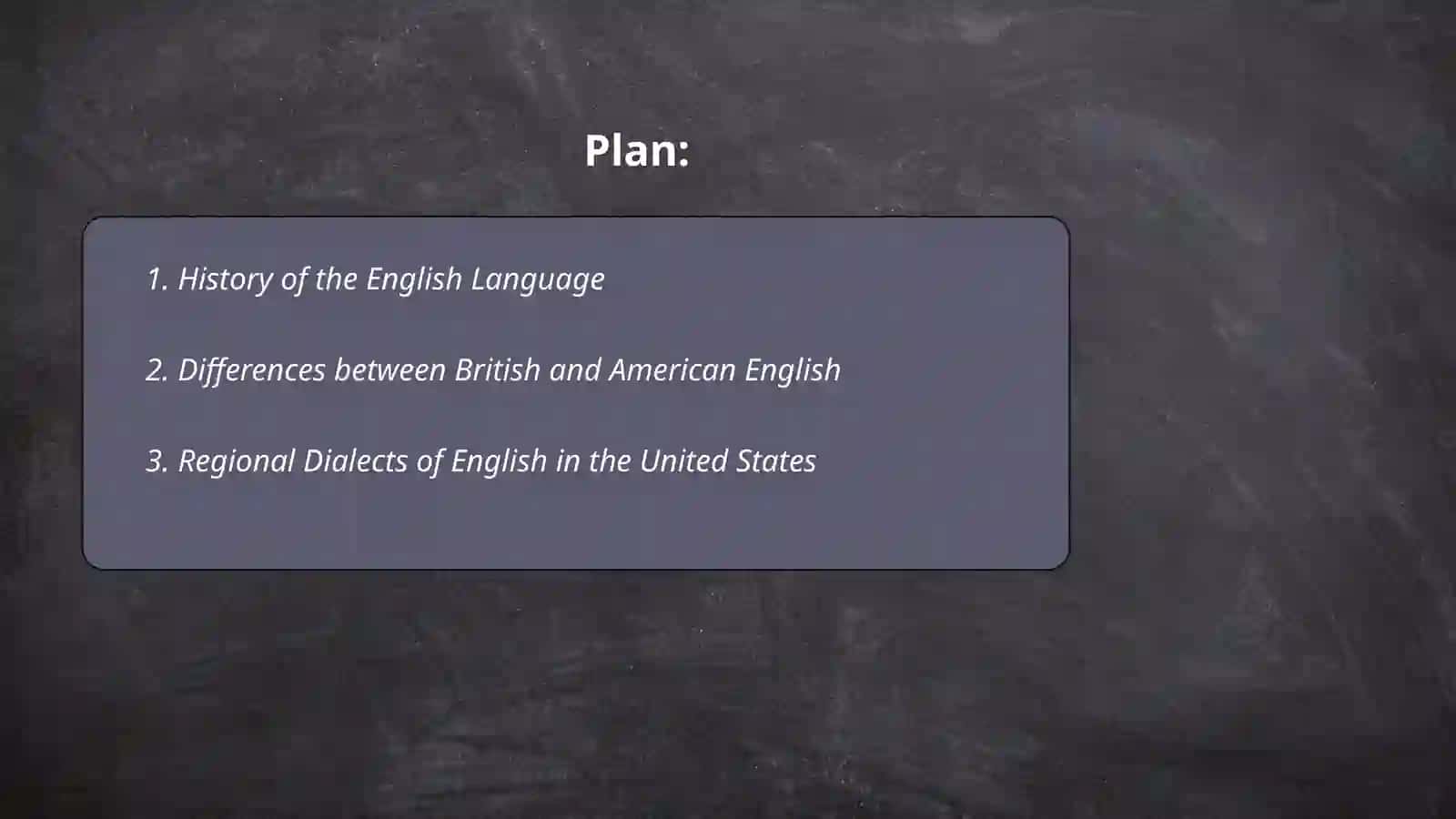 Language and dialects in English 2
