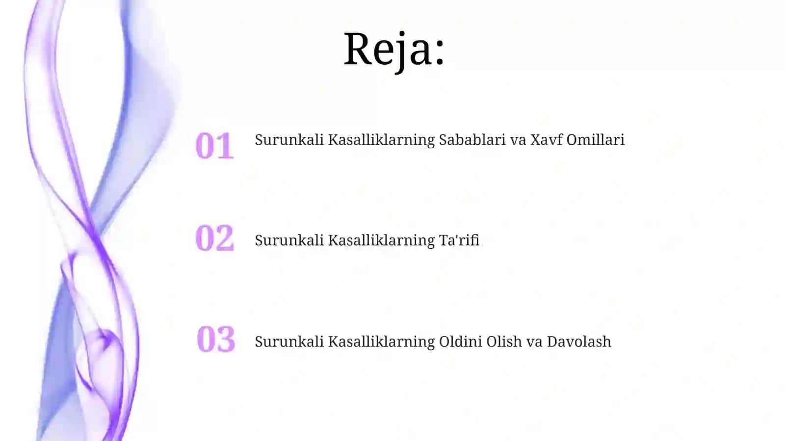 Surunkali Kasalliklarning Ta'rifi 2